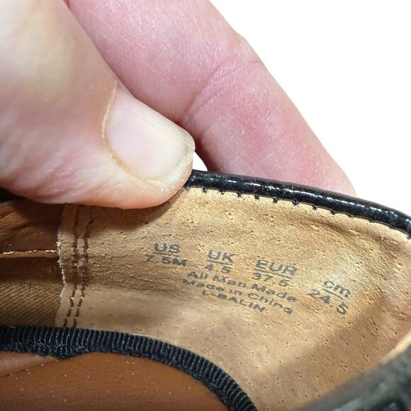 Franco Sarto Balin Penny Loafer Womens Size 7.5M Black Lug Sole Platform Chunky - Picture 9 of 9